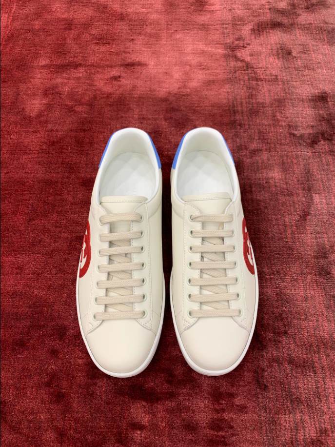 Gucci Ace Interlocking G White Red Blue Sneakers – GCC196
