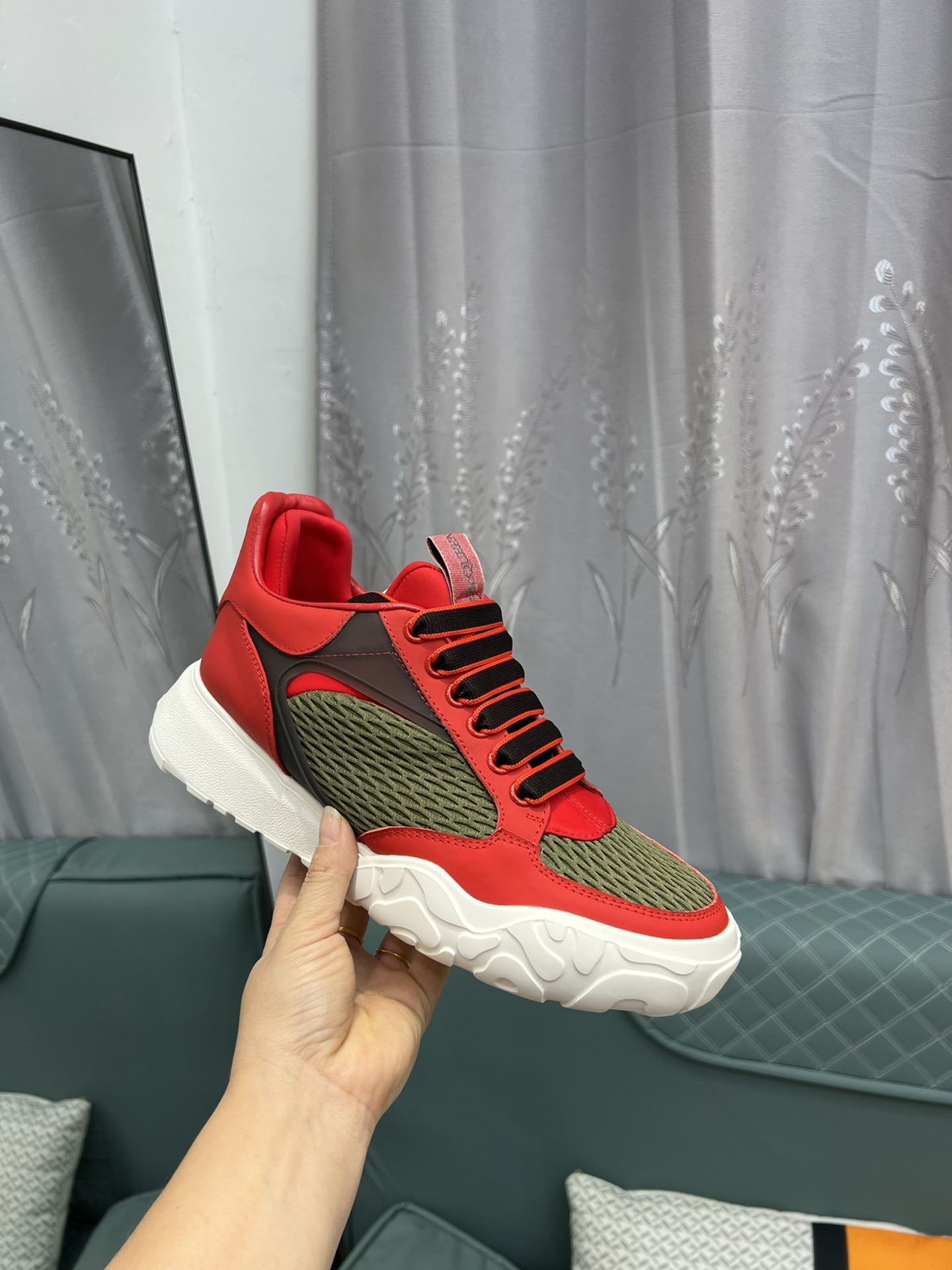 Alexander McQueen's latest wide-type sneakers