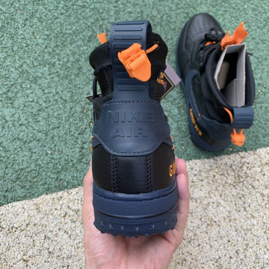 Nike Air Force 1 Winter Gore-tex Black Bright Ceramic Thunder Blue