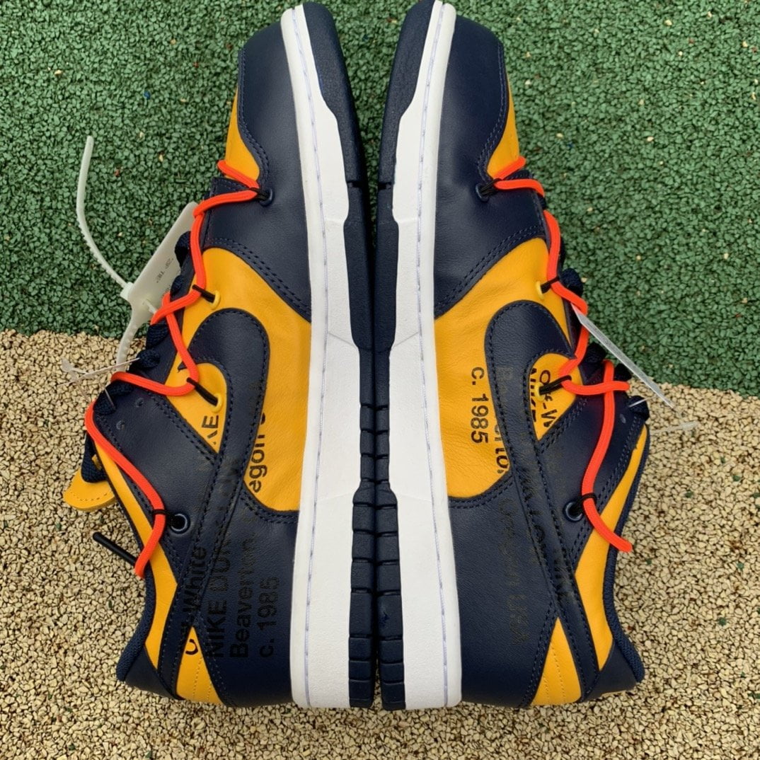 Nike Dunk Low Off-White University Gold Midnight Navy