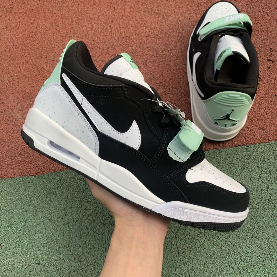 Jordan Legacy 312 Low Black White Teal Tint