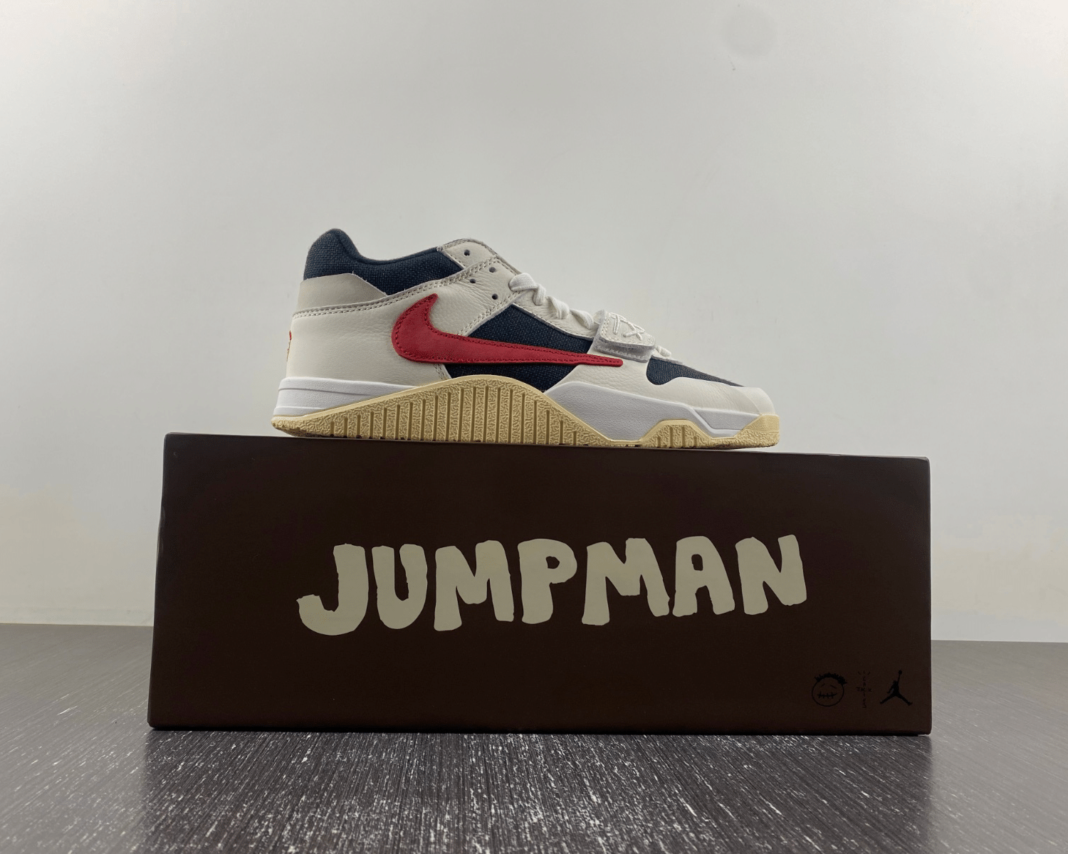 Air Jordan Jumpman Jack TR Travis Scott Sail Red Swoosh