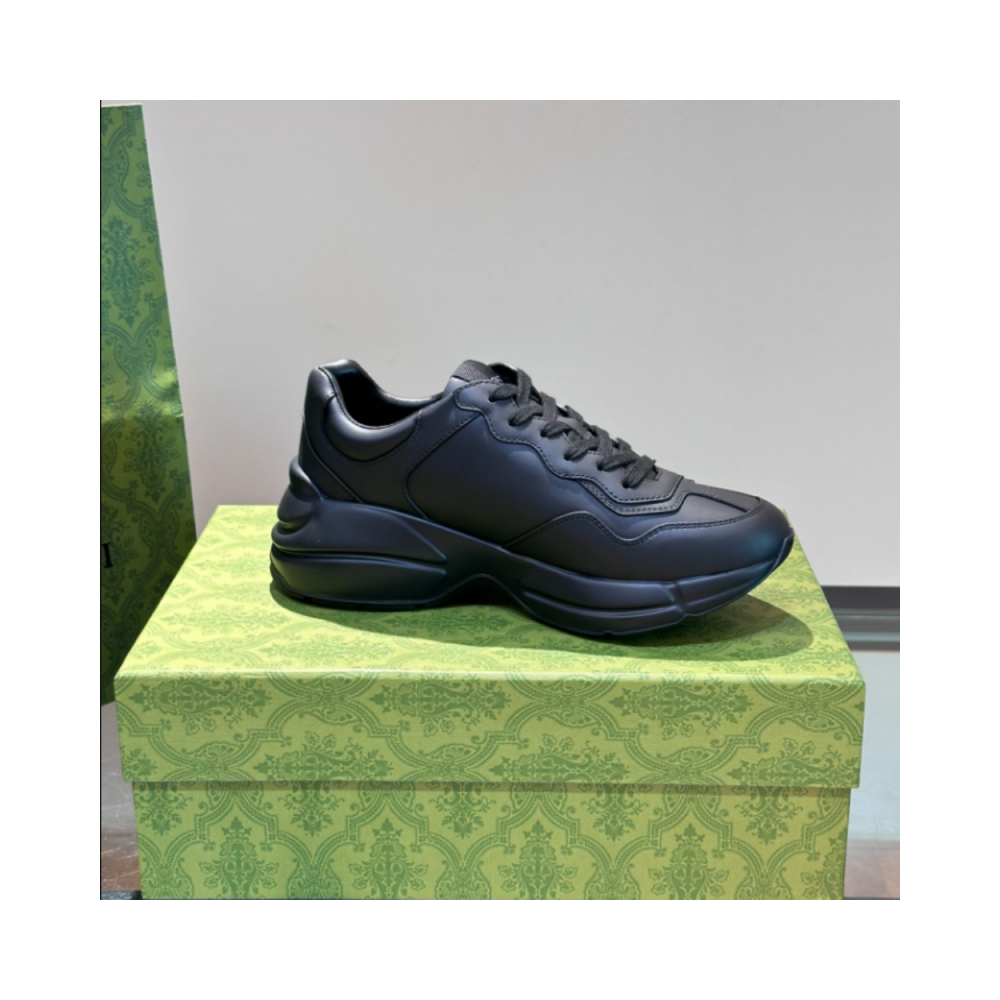 Gucci Rhyton Black Leather Sneaker – GCC172