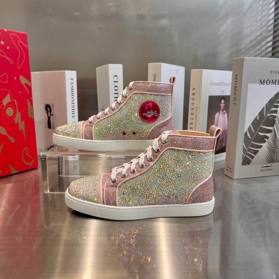 Christian Louboutin Pink Red Sneaker – CLS055