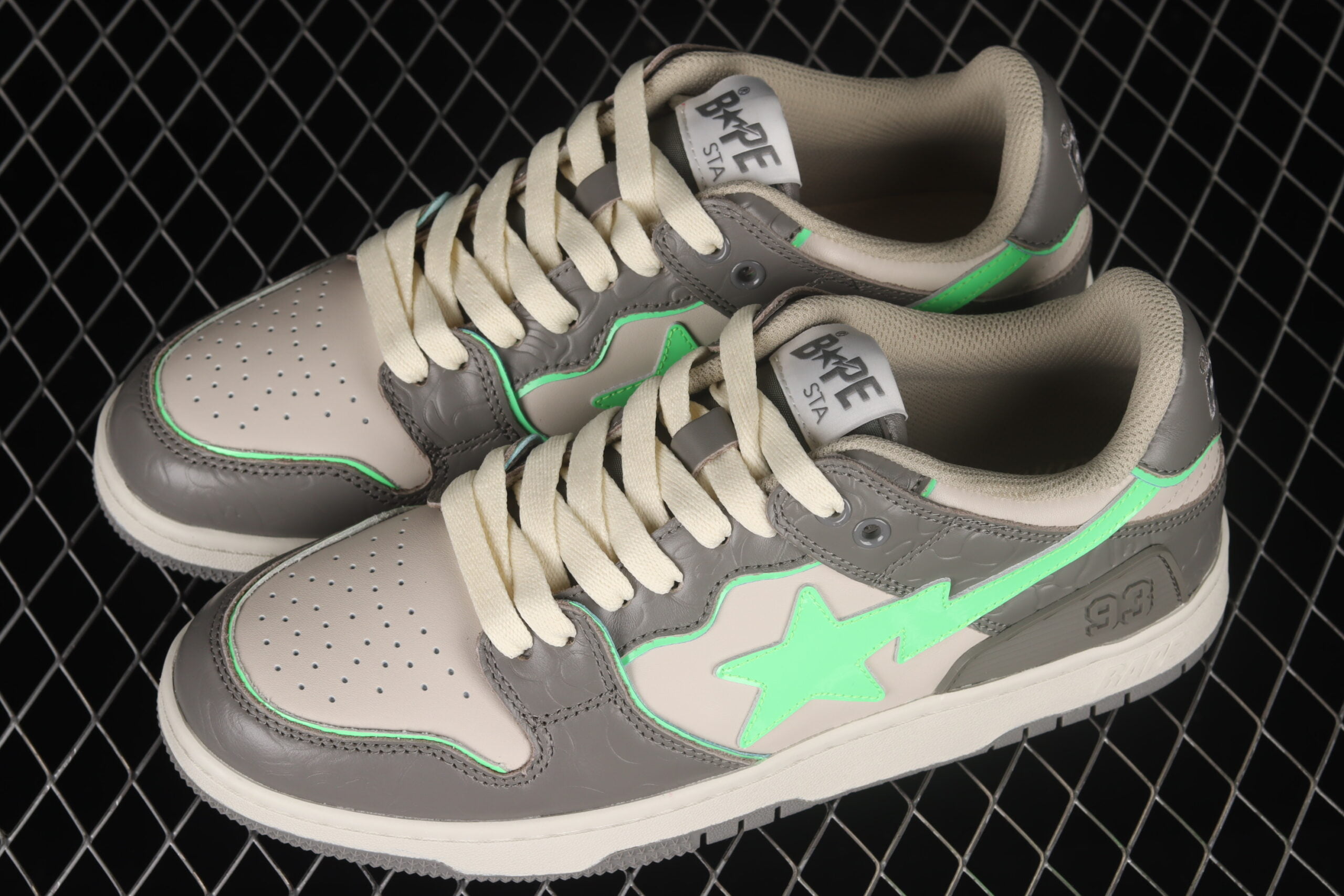 A Bathing Ape Bape SK8 STA Gray Green