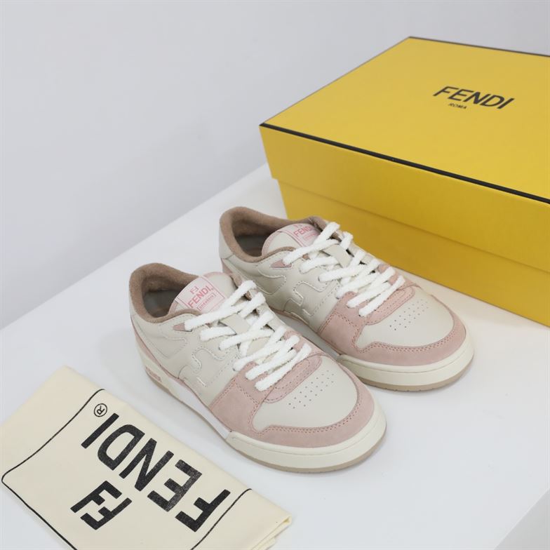 FENDI MATCH LOW TOPS IN PINK SUEDE – FDS014