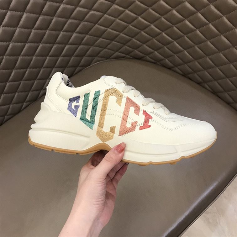 GUCCI IVORY RHYTON RAINBOW GLITTER SNEAKERS – GCC013