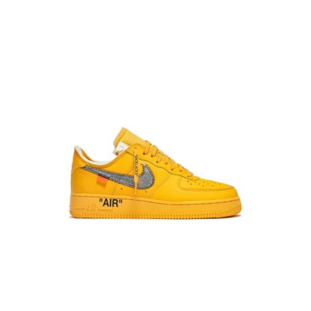 Nike Air Force 1 Low OFF-WHITE University Gold Metallic Silver