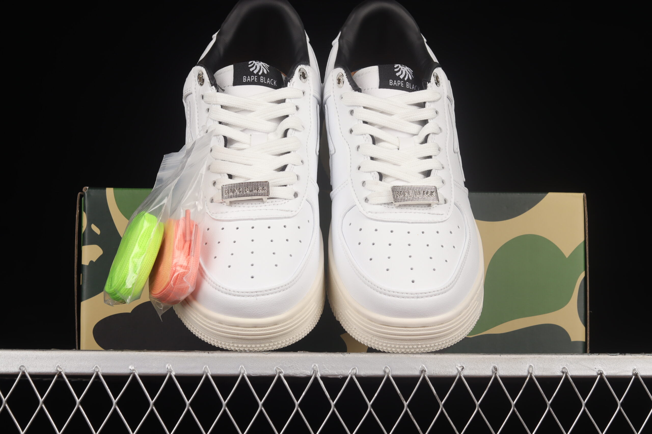 A Bathing Ape Bape STA “Tokyo” Black White Silver