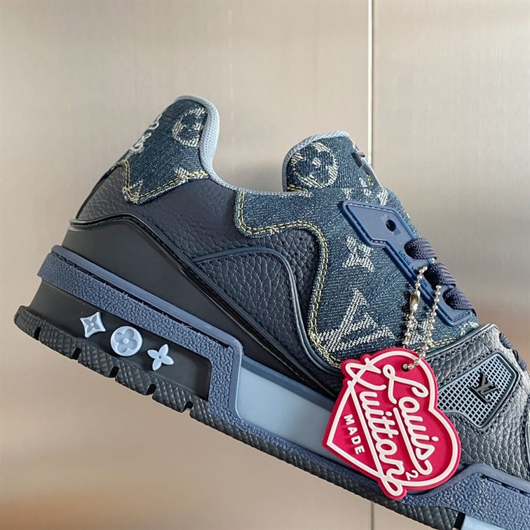 LOUIS VUITTON X NIGO TRAINER SNEAKERS IN BLUE – LVS005