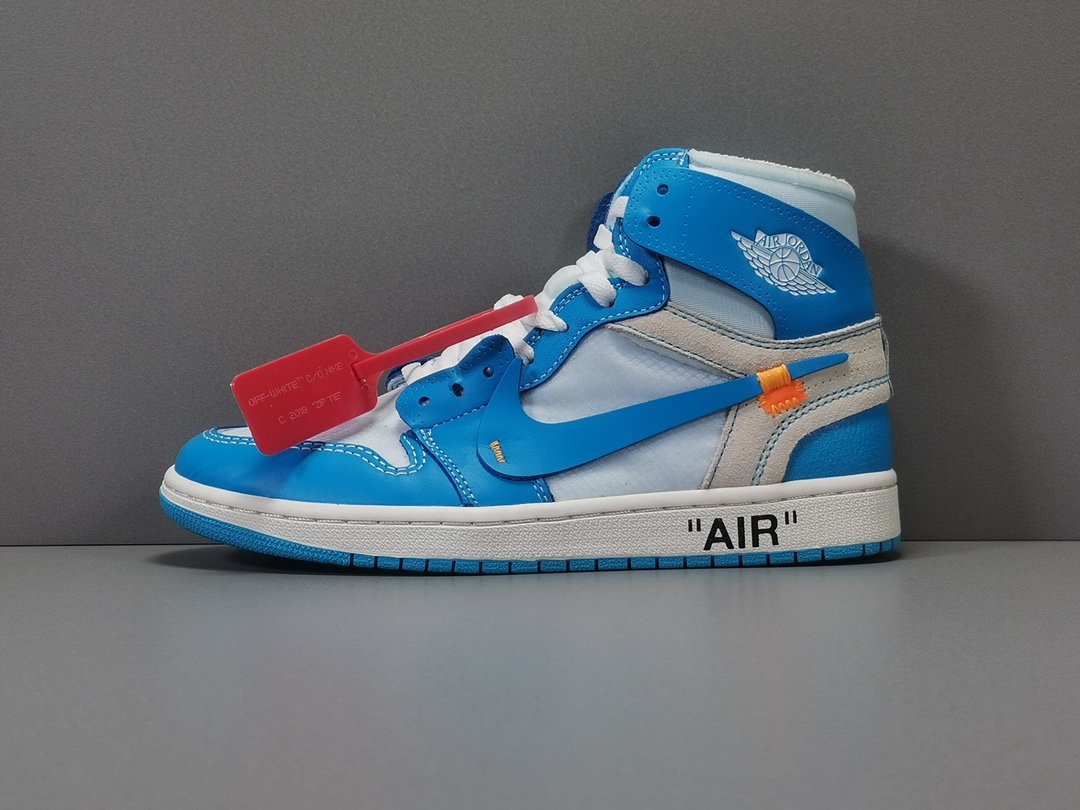 Air Jordan 1 Retro High Off-White University Blue Extended Size