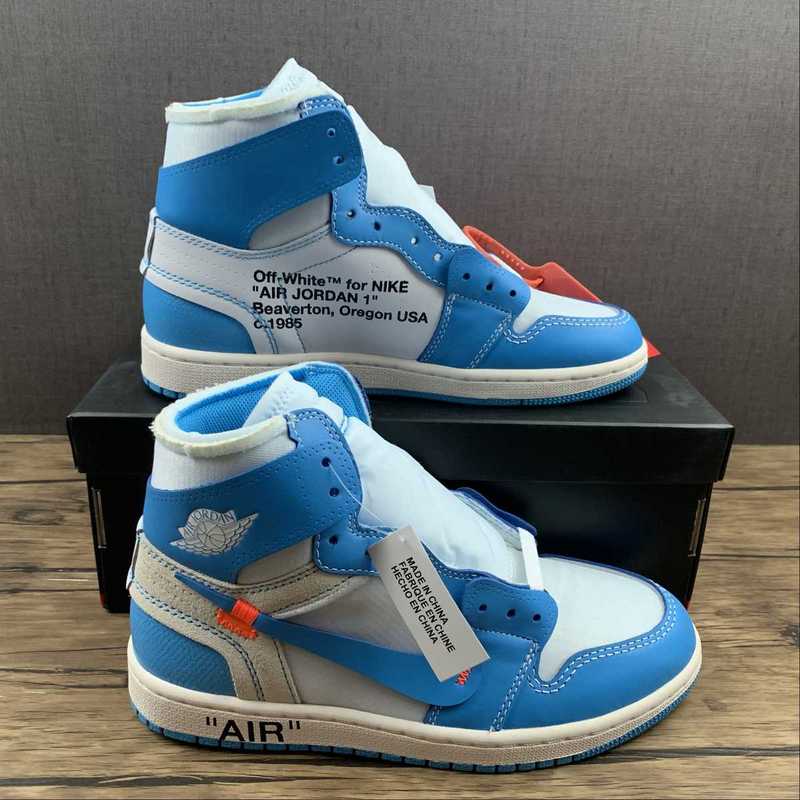 Air Jordan 1 Retro High Off-White University Blue