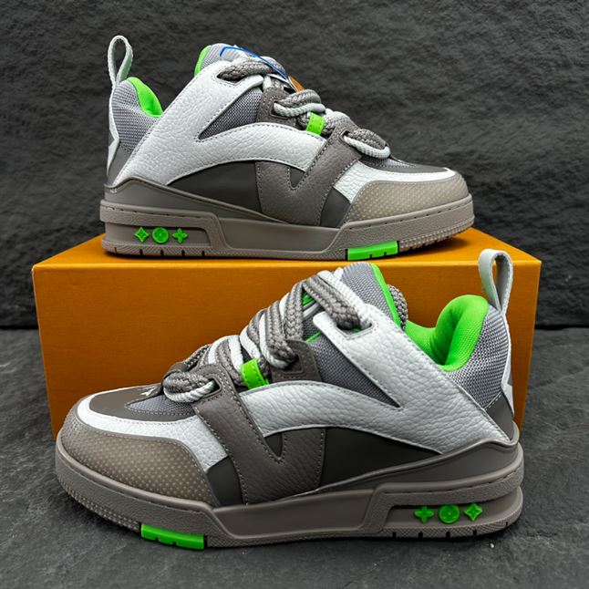 LOUIS VUITTON LV SKATE SNEAKER GREY GREEN – LVS168