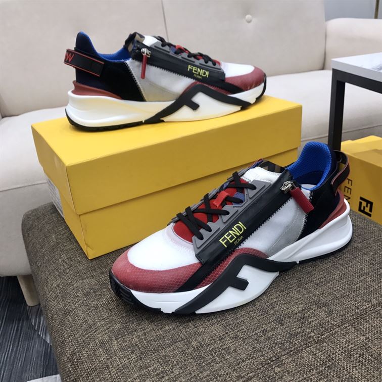 FENDY FLOW MULTICOLOUR NYLON LOW-TOP – FDS010