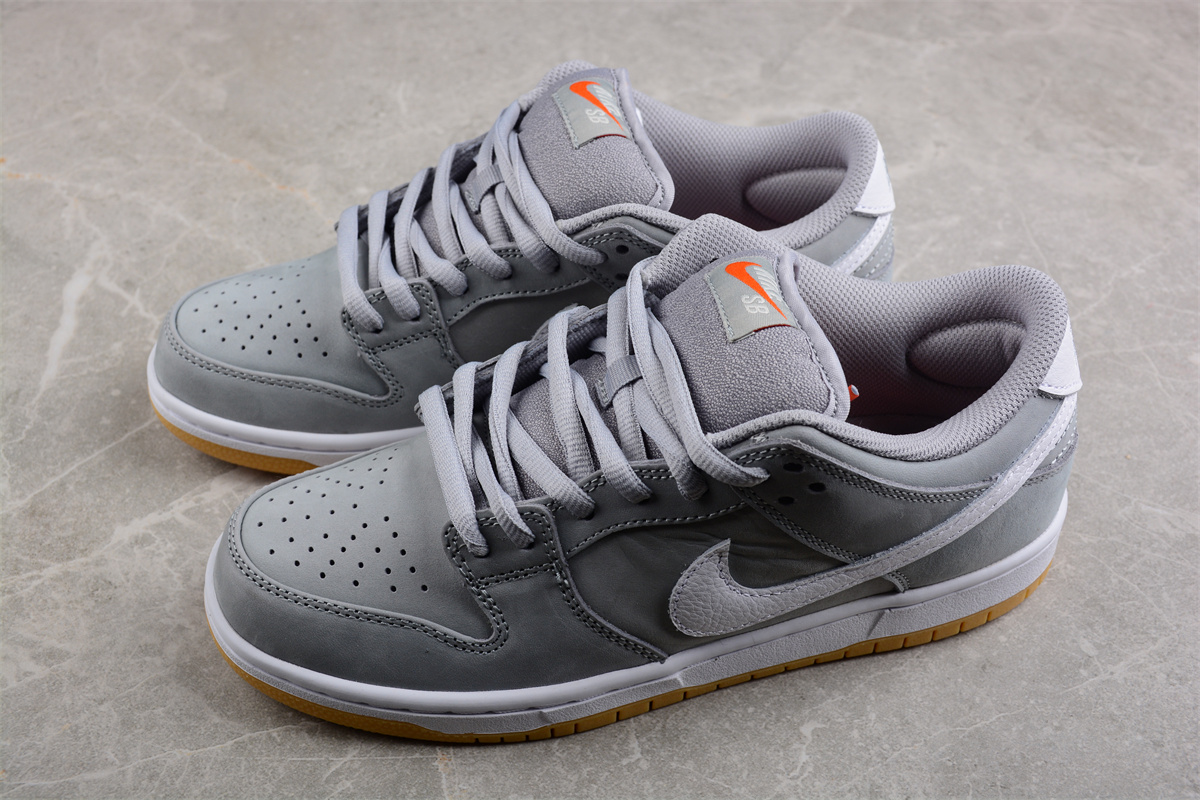 Nike SB Dunk Low Pro ISO Orange Label Wolf Grey Gum