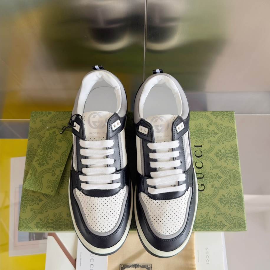 Gucci Basket Grey White Sneakers – GCC222