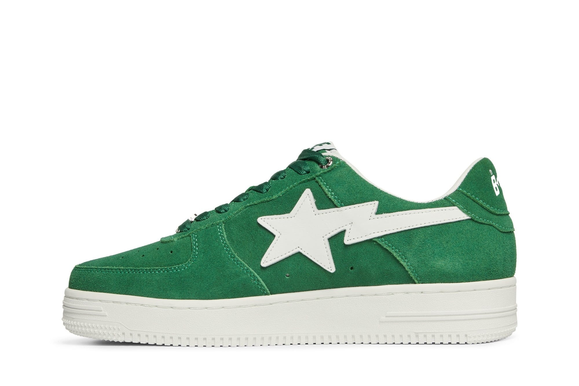 A Bathing Ape Bape Sta Low Green Suede