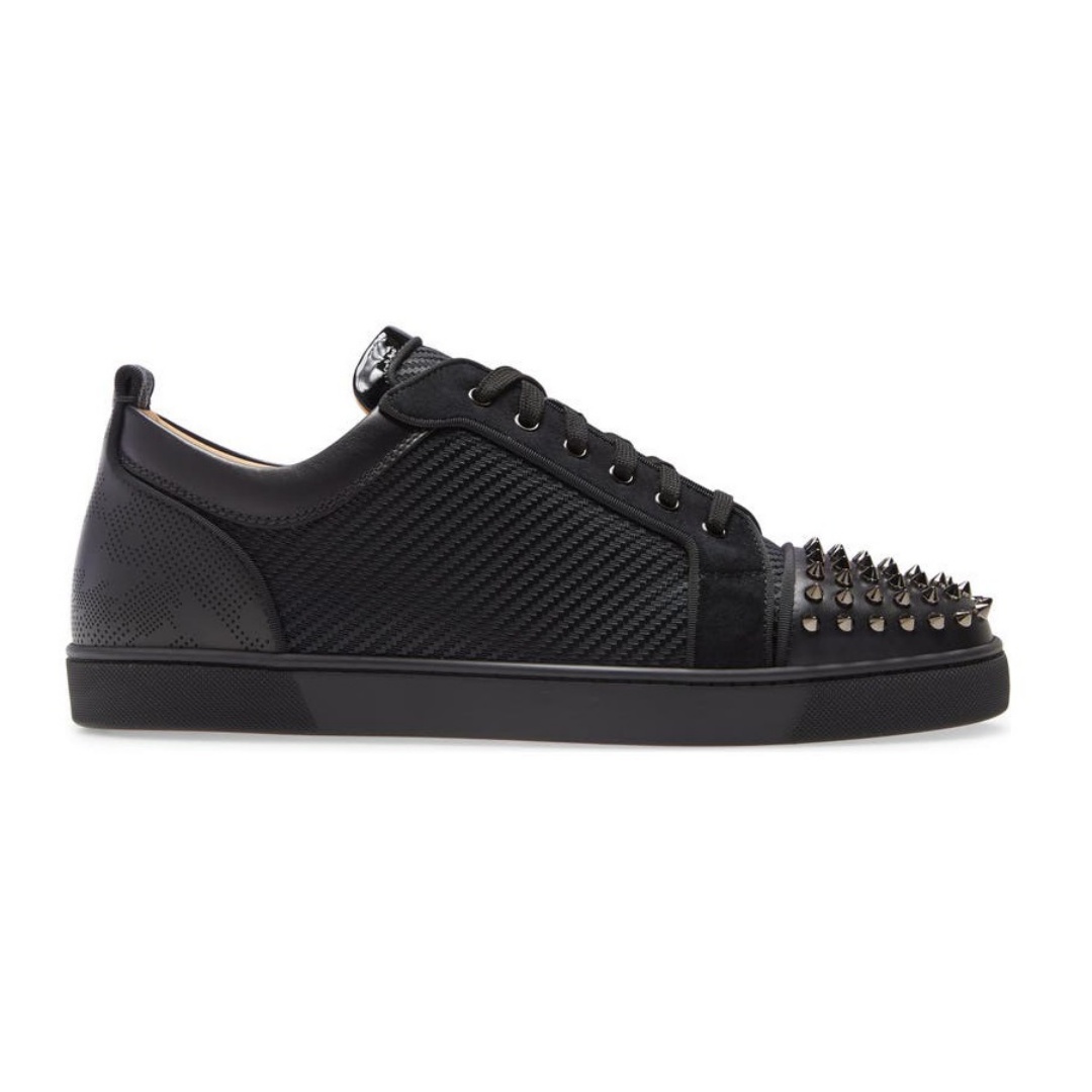 Christian Louboutin Louis Junior Spikes Orlato Flat “Black”