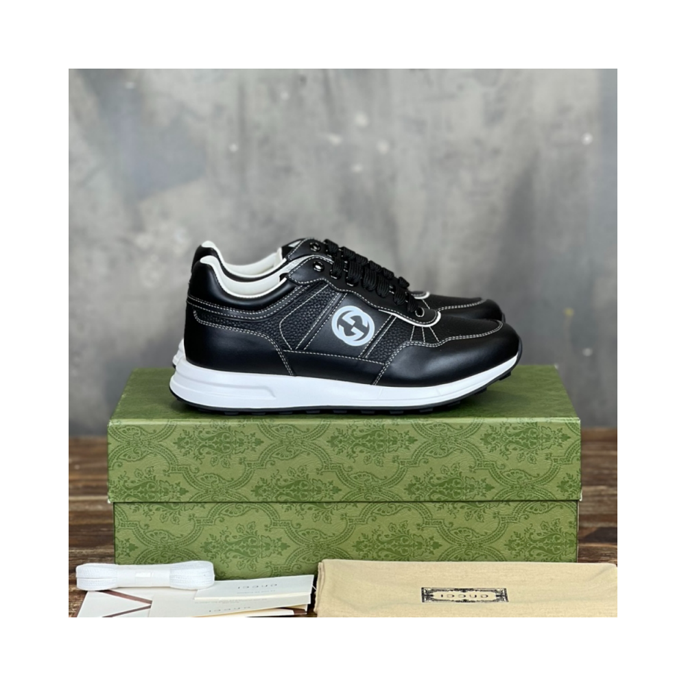 Gucci Casual Negro Suela Blanco Logo Sneaker – GCC166