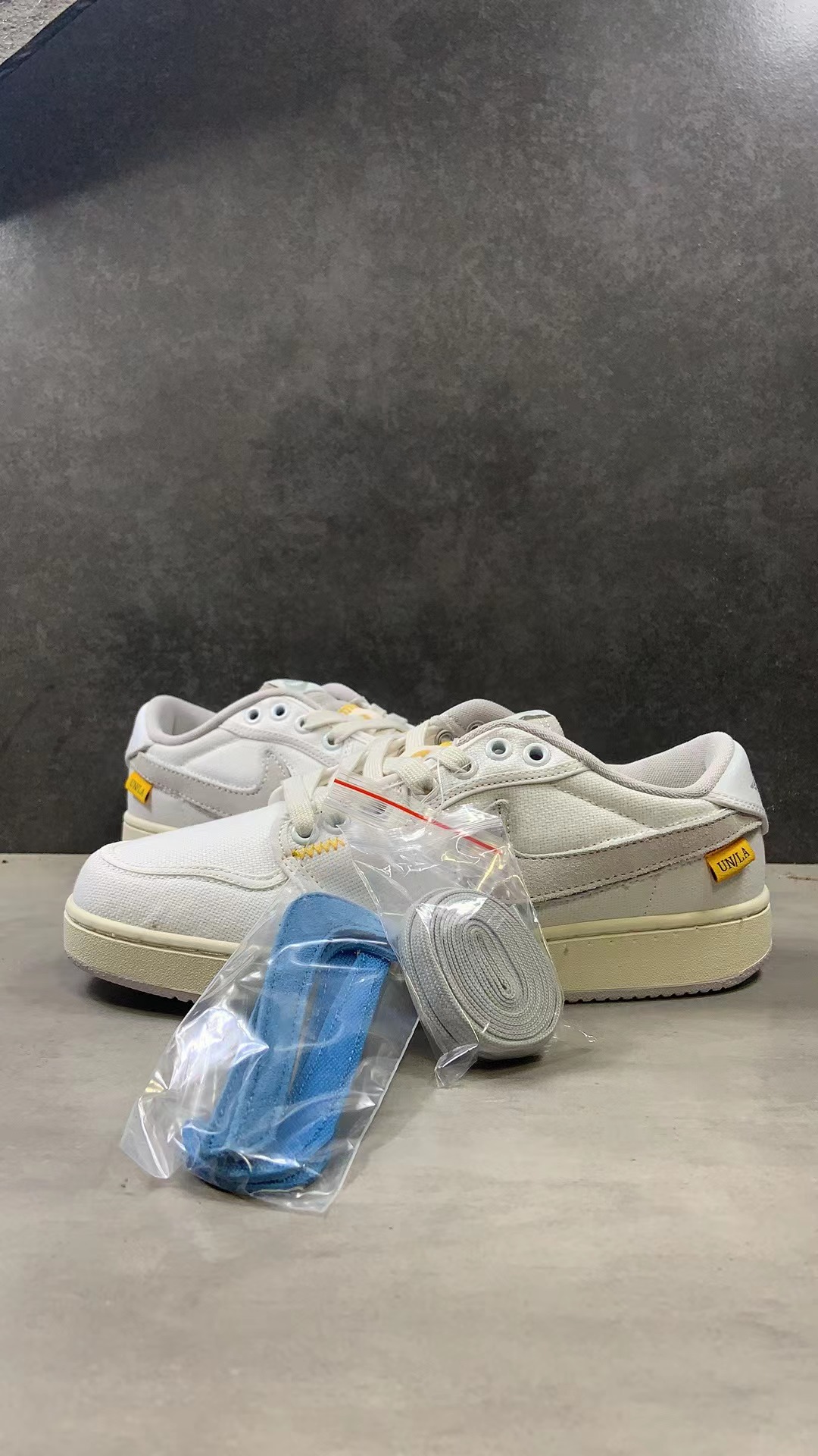 Air Jordan 1 Retro AJKO Low SP Union White Canvas