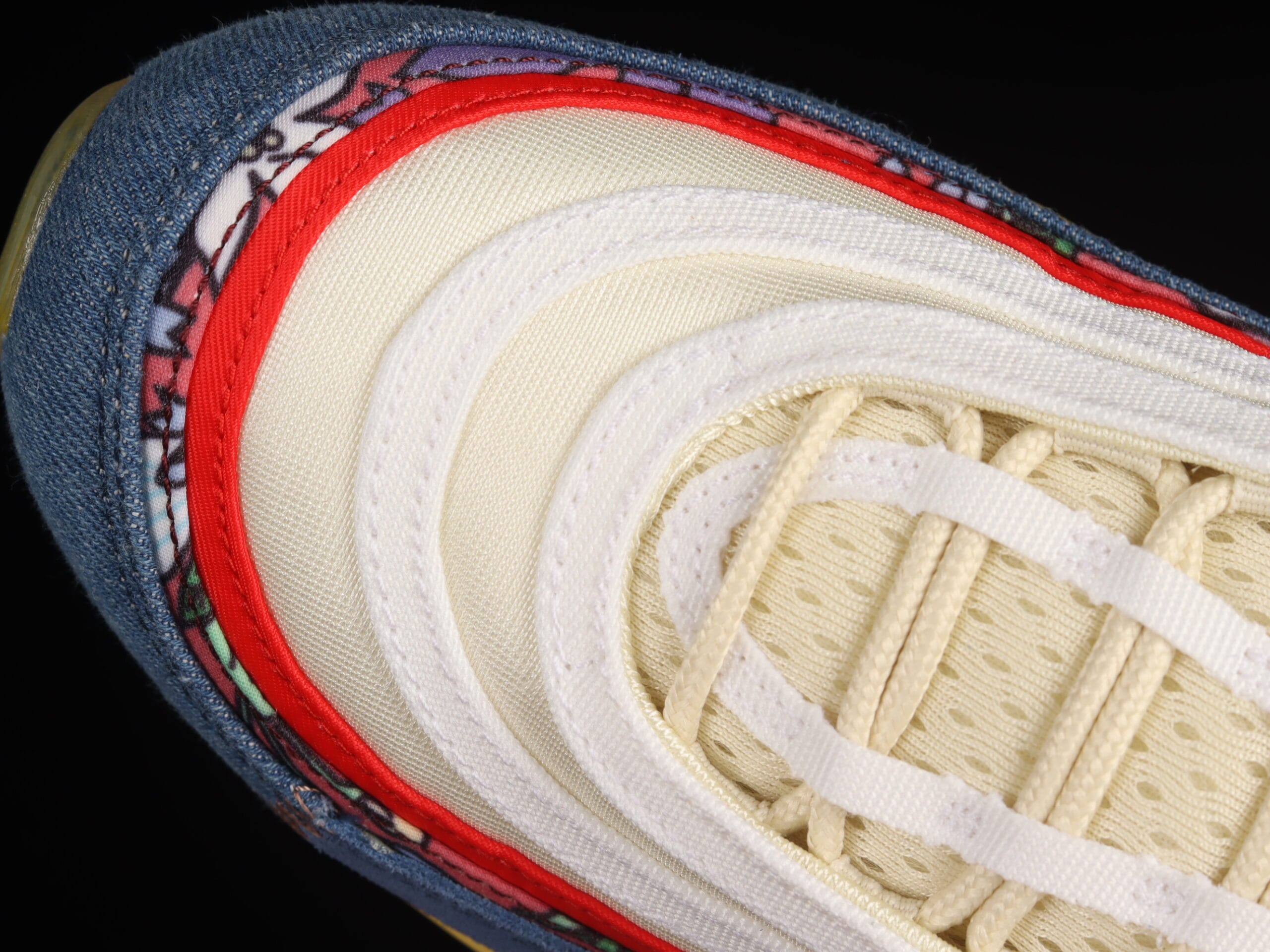 Nike Air Max 97 Coconut Milk Fossil Denim Red