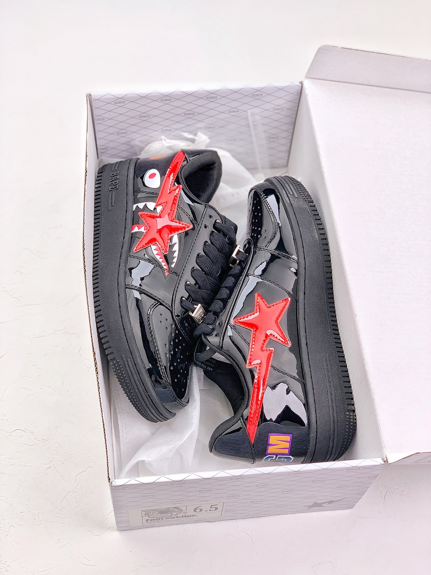 A Bathing Ape Bape Sta Low Shark Black