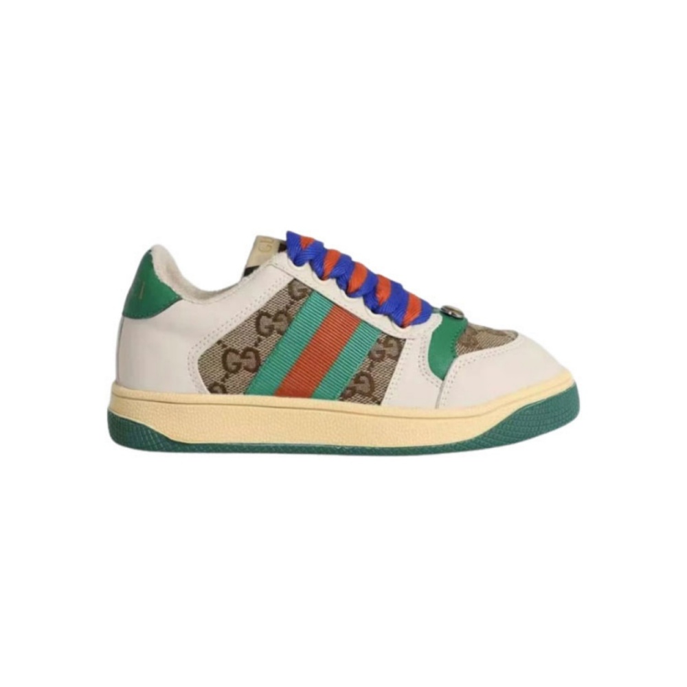 GUCCI SCREENER GG TRAINERS GREEN MONOGRAM – GCC143