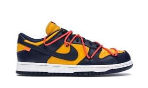 Nike Dunk Low Off-White University Gold Midnight Navy