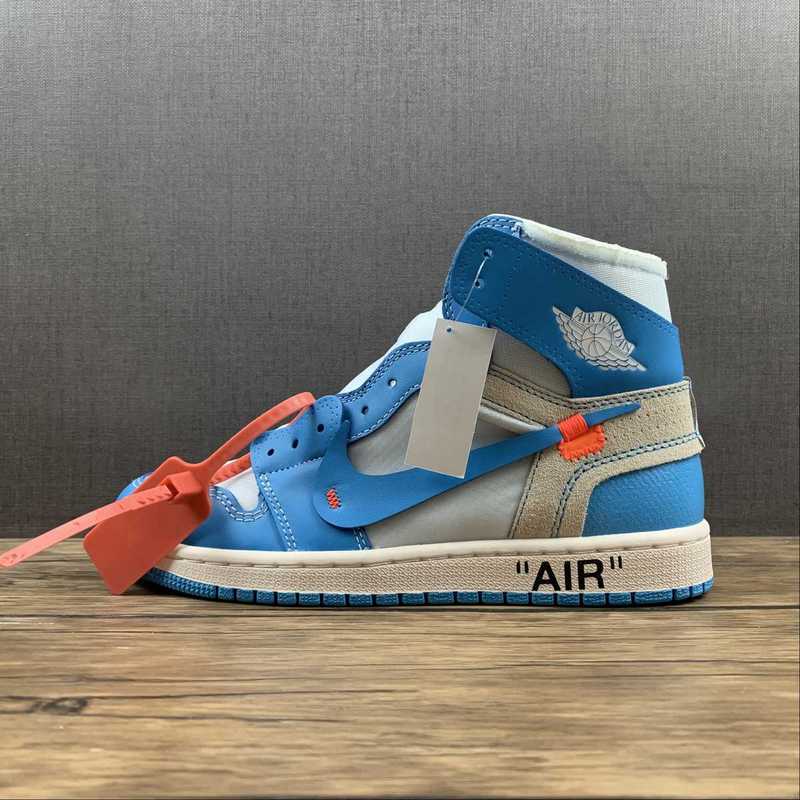 Air Jordan 1 Retro High Off-White University Blue