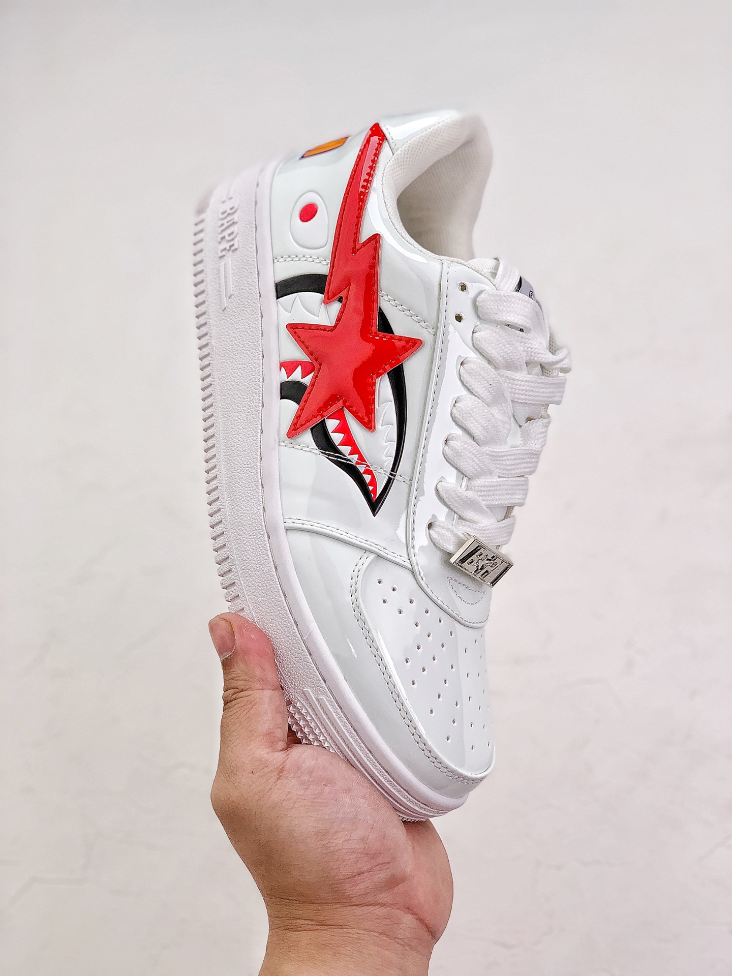 A Bathing Ape Bape Sta Low Shark White