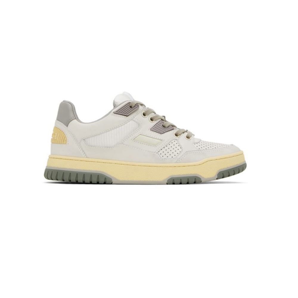 Gucci White Grey Yellow Distressed Effect Sneakers – GCC203
