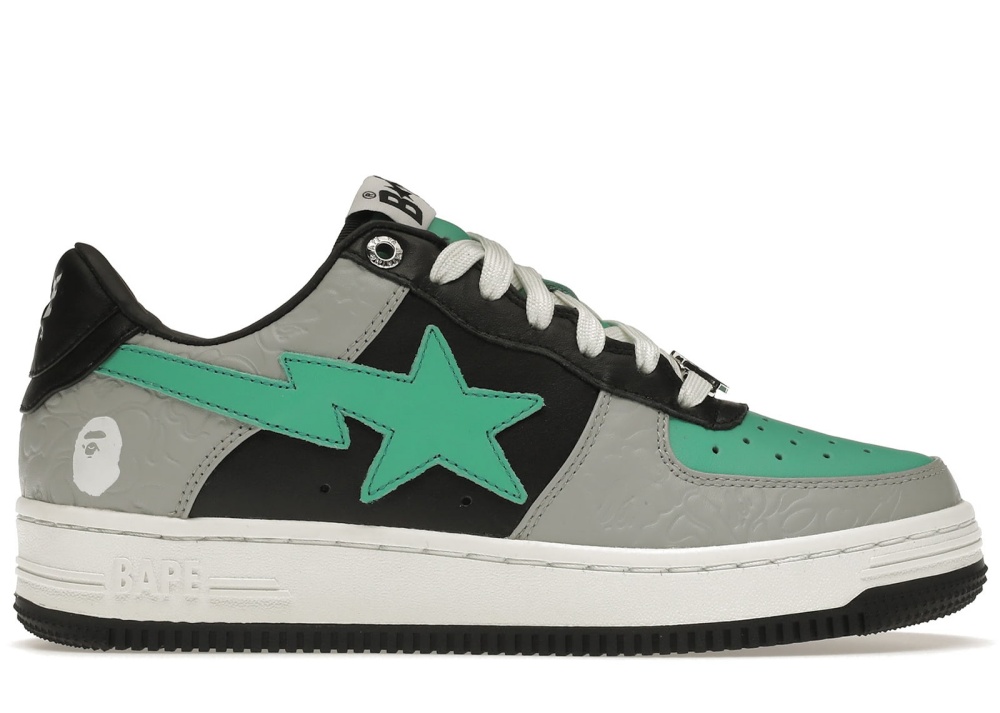 A Bathing Ape Bape STA Low Grey Green