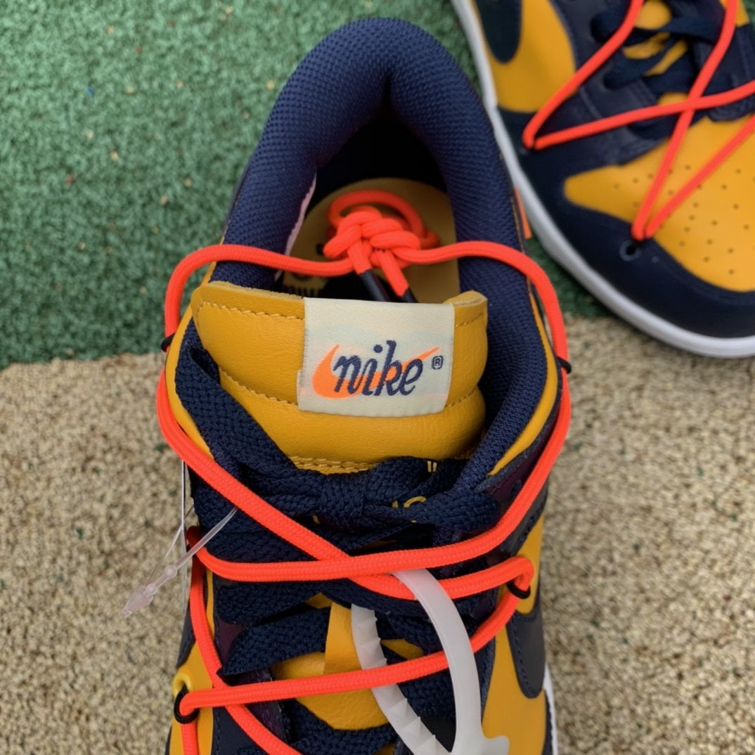 Nike Dunk Low Off-White University Gold Midnight Navy