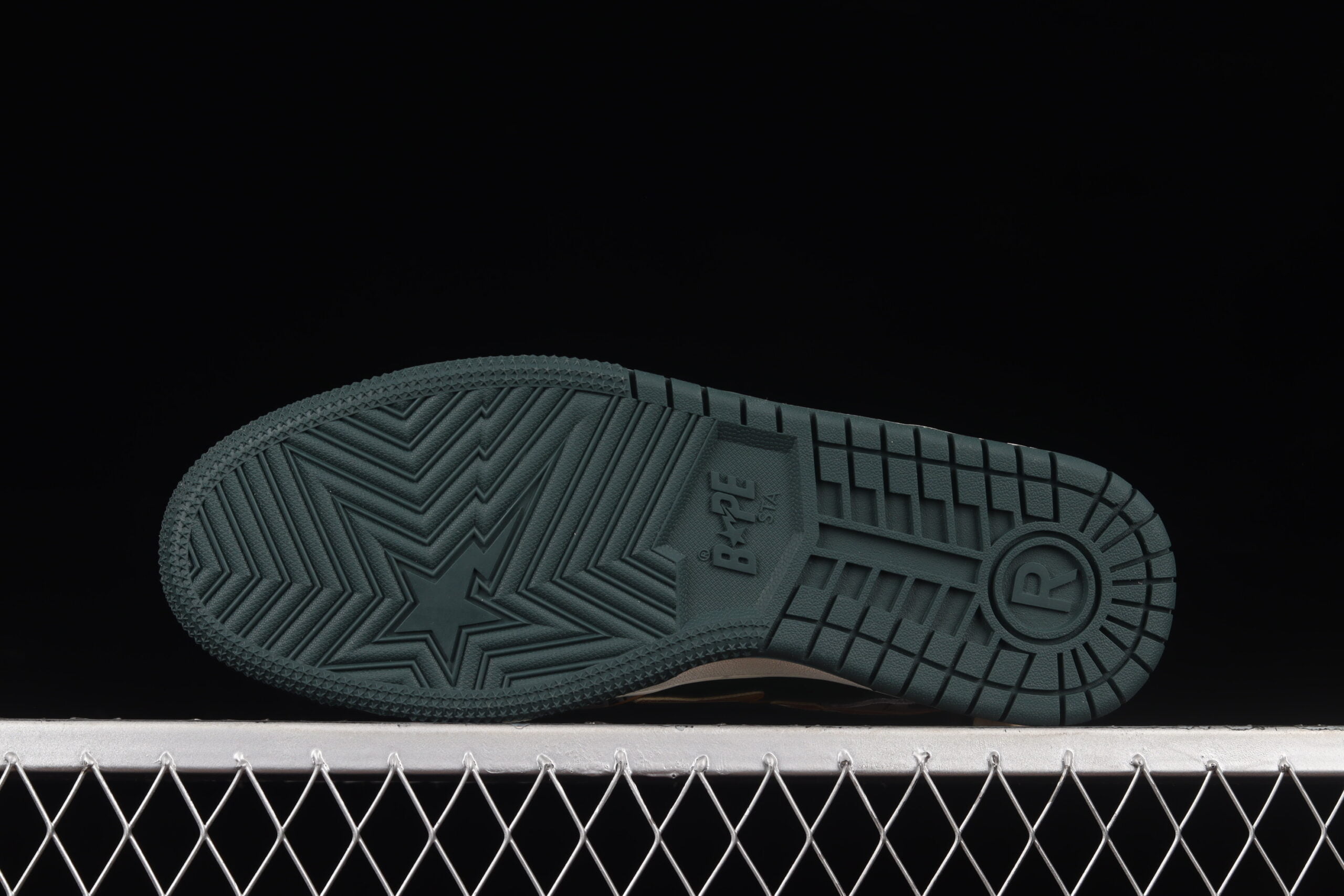 A Bathing Ape Bape SK8 STA Grey MuSTArd Yellow