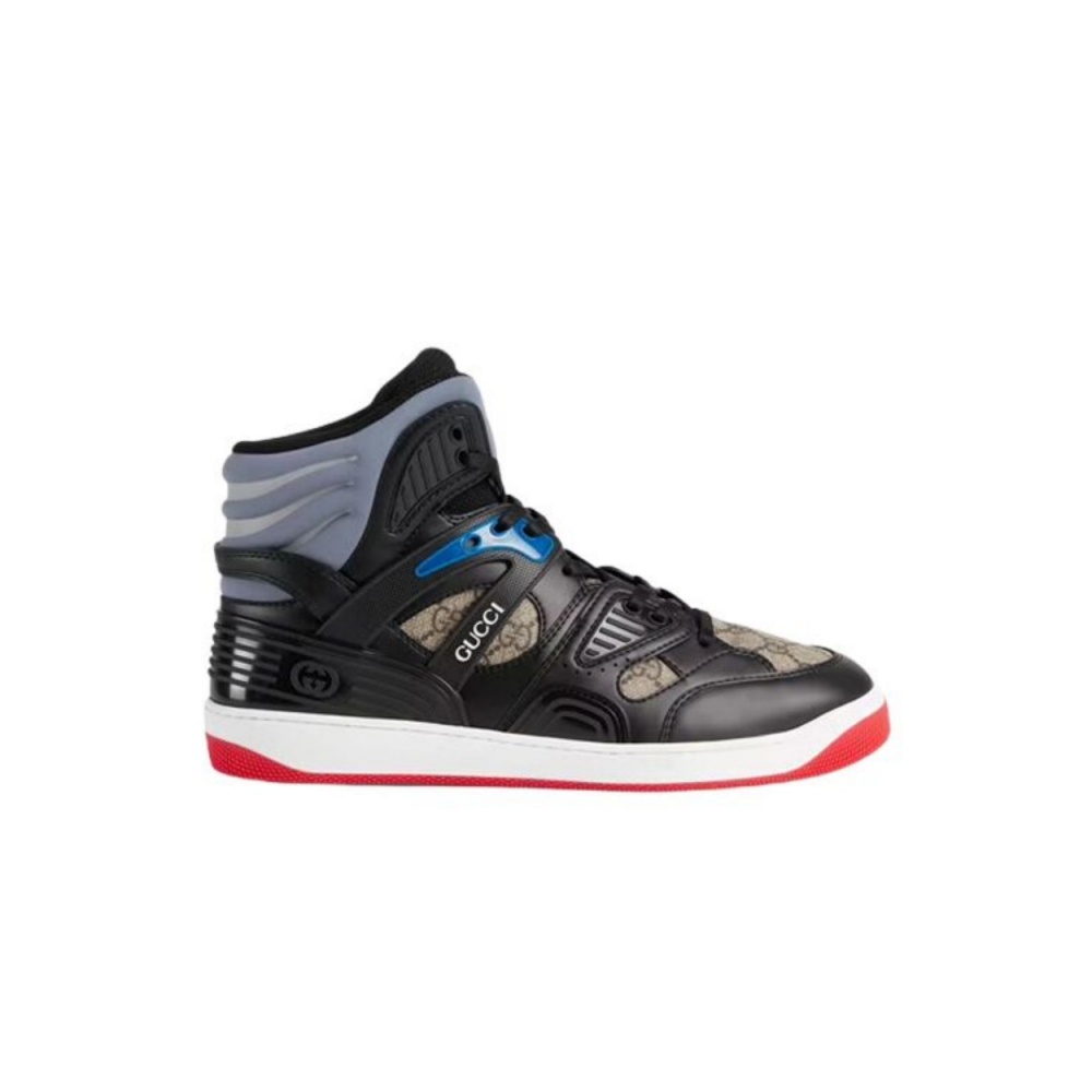 MEN’S GUCCI BASKET SNEAKER IN BLACK DEMETRA – GCC002