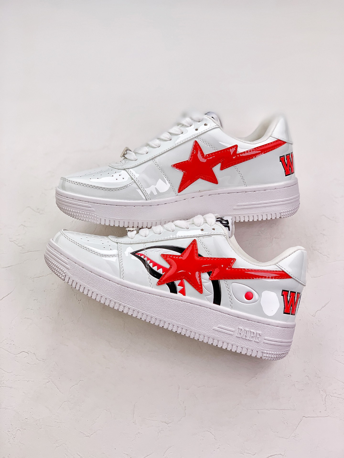 A Bathing Ape Bape Sta Low Shark White