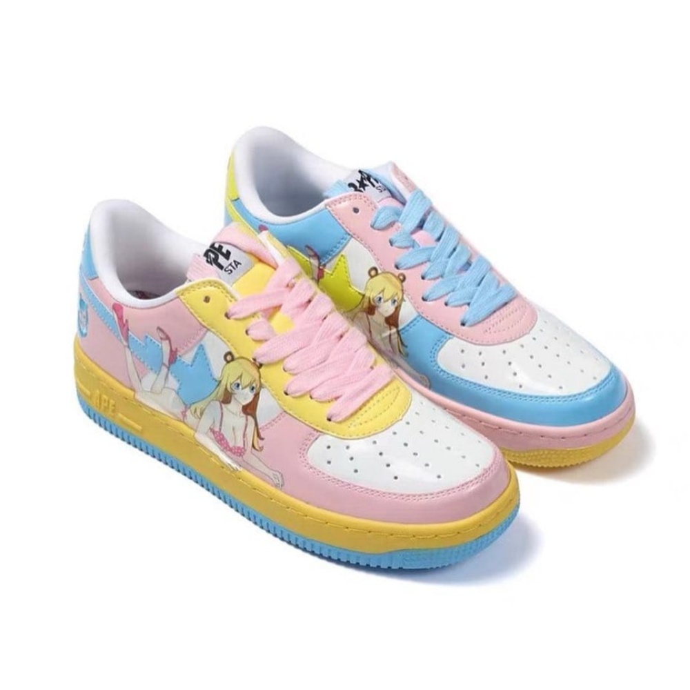 A Bathing Ape Bape Sta pink blue