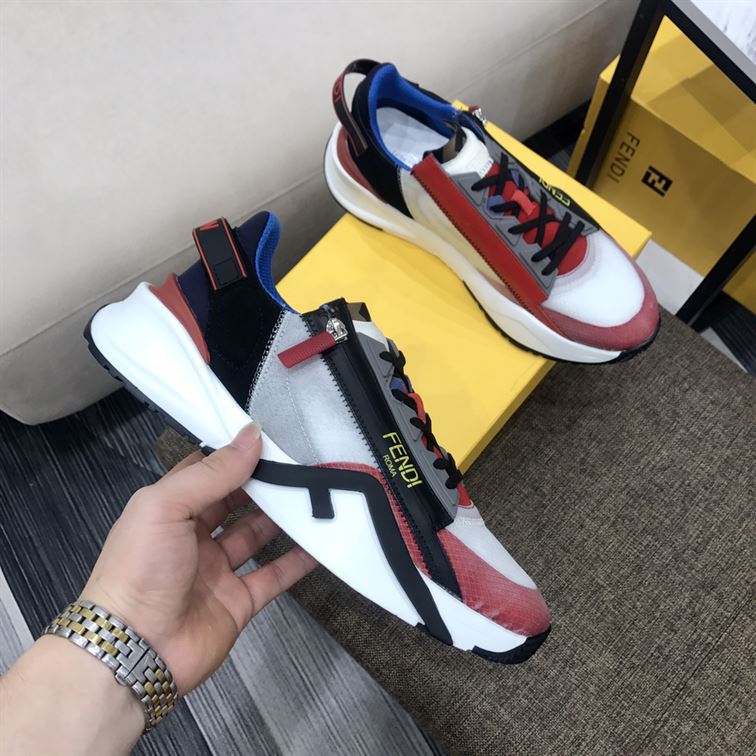 FENDY FLOW MULTICOLOUR NYLON LOW-TOP – FDS010