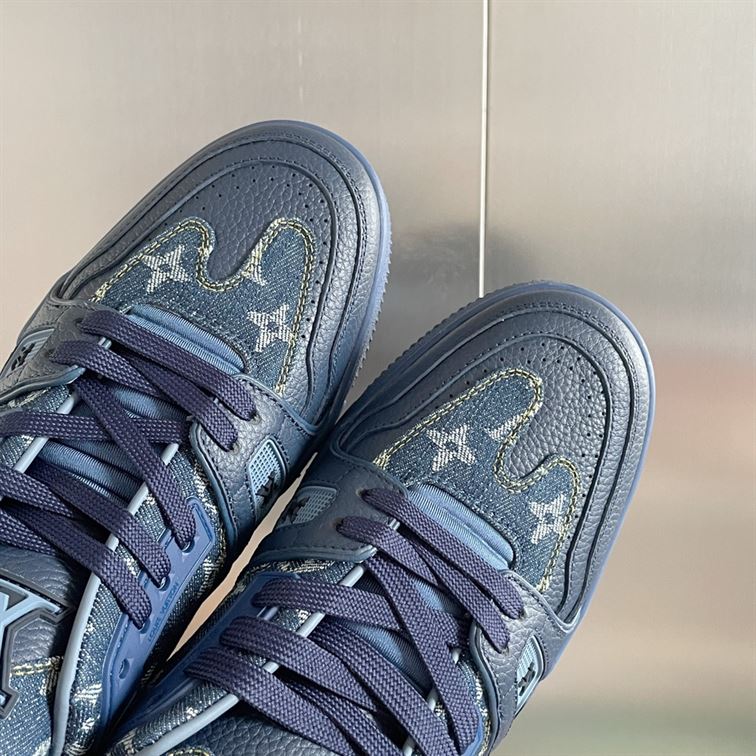 LOUIS VUITTON X NIGO TRAINER SNEAKERS IN BLUE – LVS005