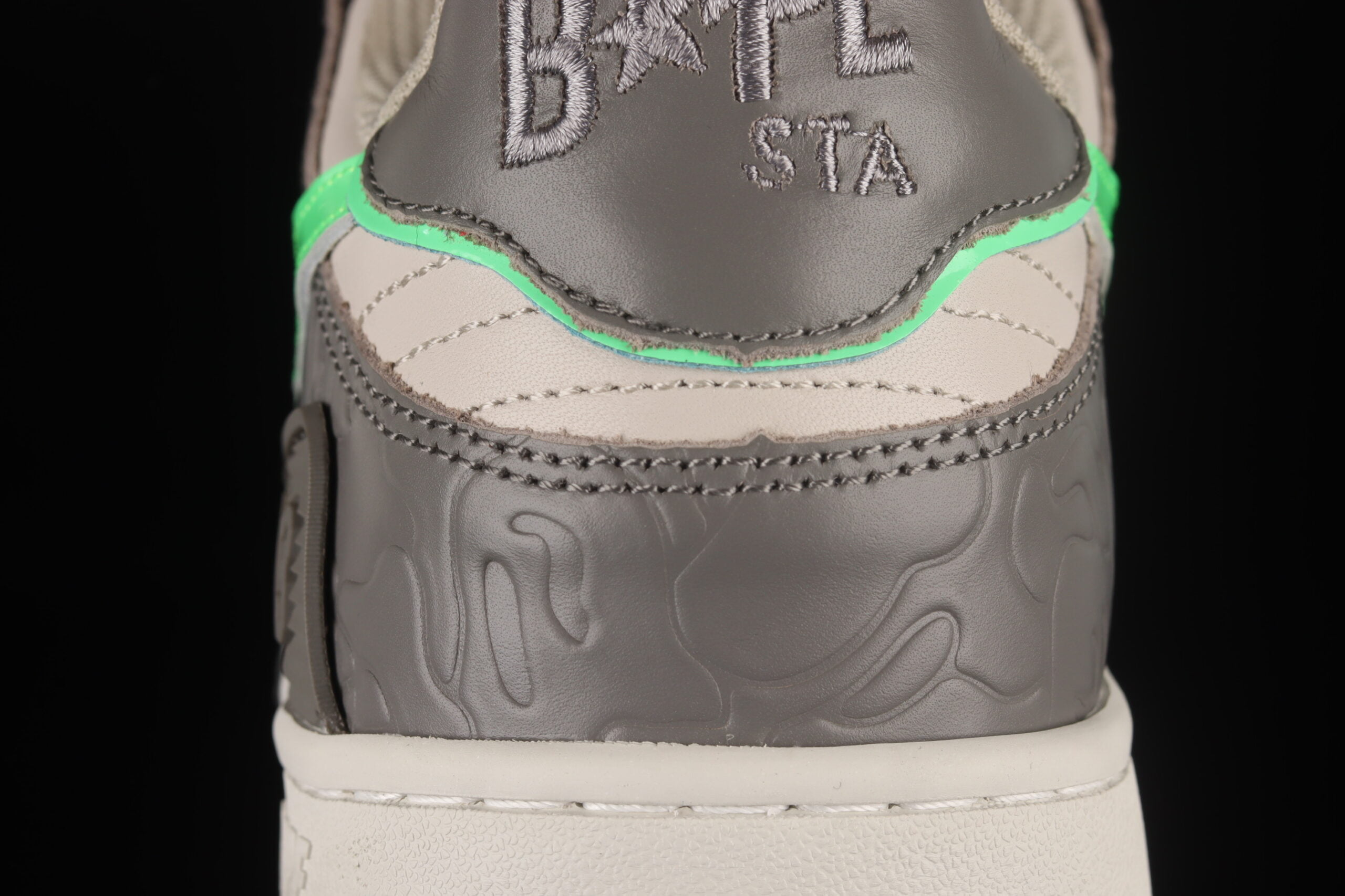 A Bathing Ape Bape SK8 STA Gray Green