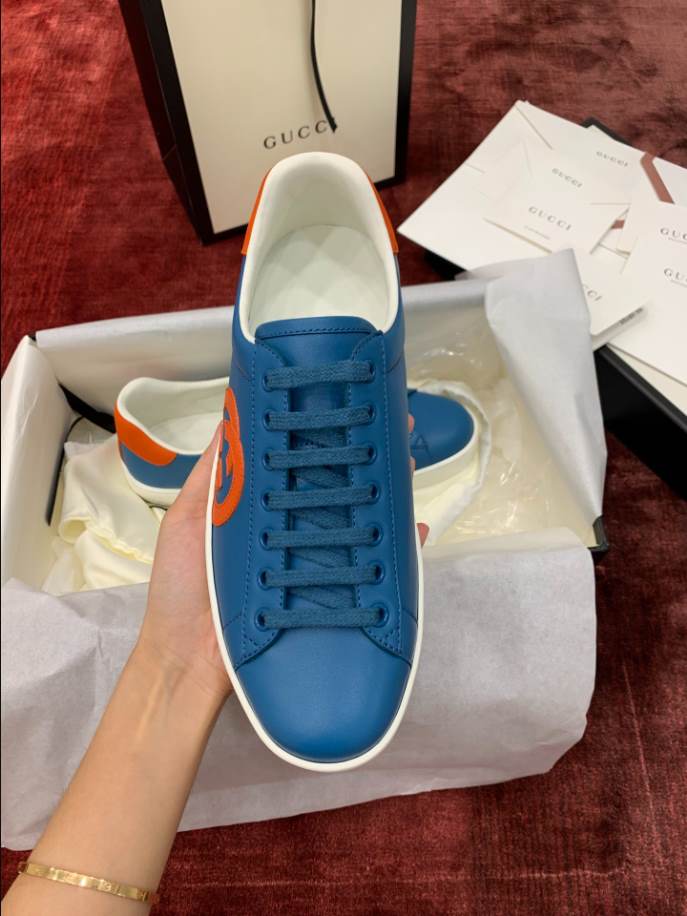 Gucci Ace Blue Orange Sneakers – GCC195