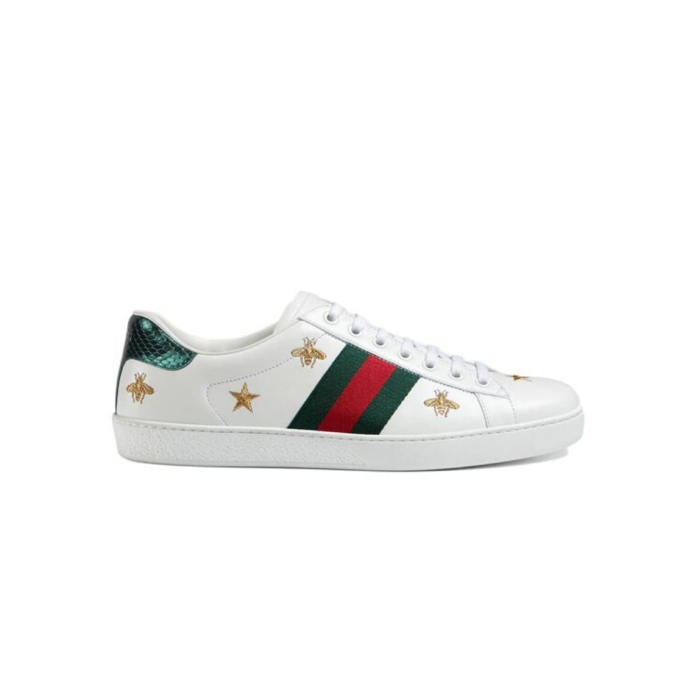 GUCCI ACE EMBROIDERED SNEAKER WITH BEES AND STARS – GCC090
