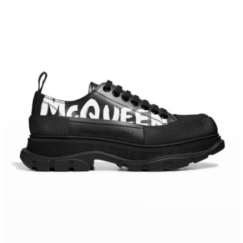 ALEXANDER MCQUEEN GRAFFITI TREAD SLICK LOW-TOP SNEAKERS – ALD028
