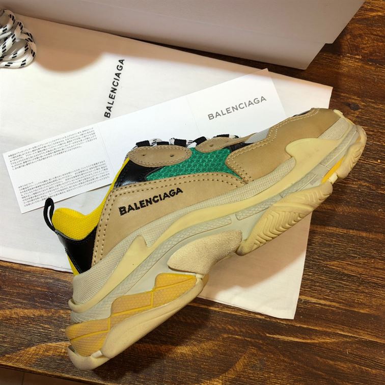 BALENCIAGA TRIPLE S TRAINER YELLOW GREEN – BLA029