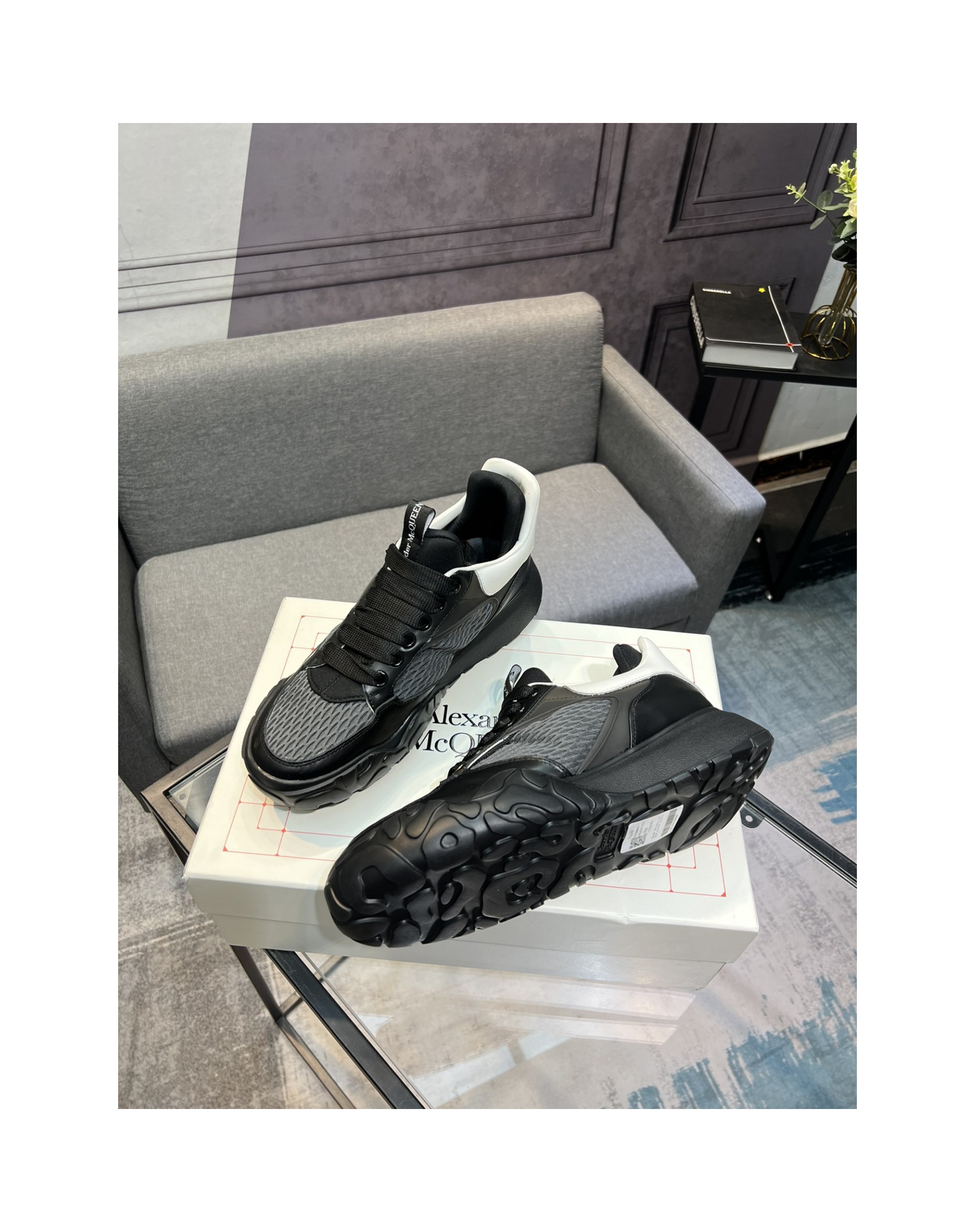 Alexander McQueen's latest wide-type sneakers