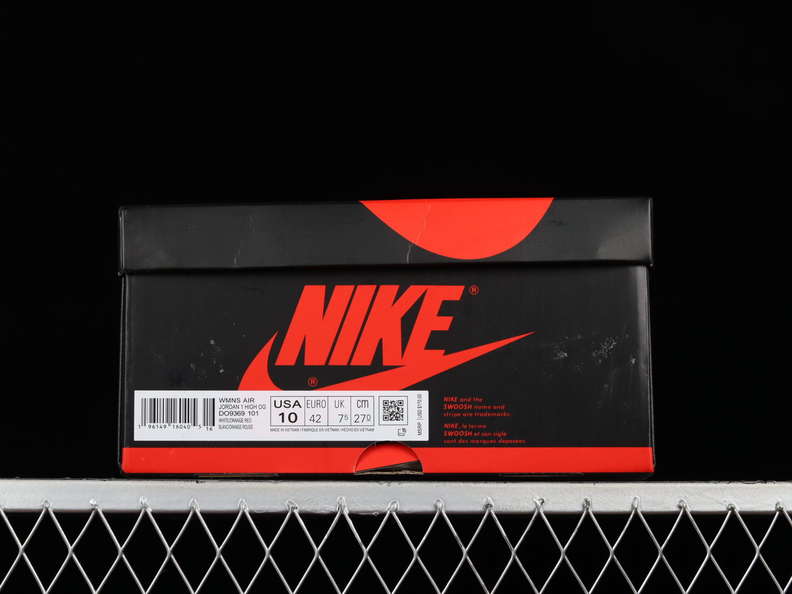 Air Jordan 1 High “Starfish”, White/Orange Red