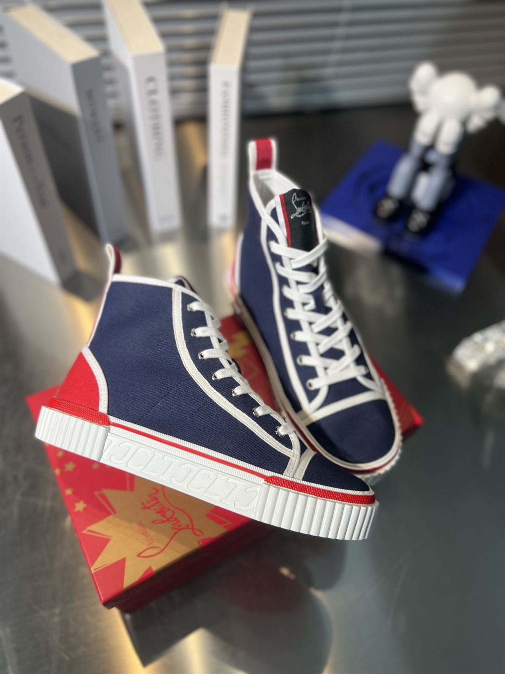 CHRISTIAN LOUBOUTIN PEDRO JUNIOR HIGH-TOP SNEAKERS – CLS027