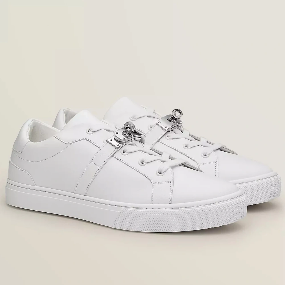 Hermes Women’s Day Sneakers in White Leather – HM065