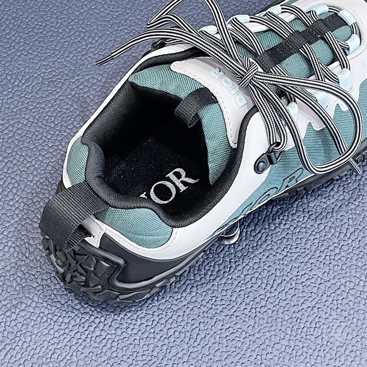 DIORIZON HIKING SHOE GREEN-GREY TECHNICAL MESH AND BLACK RUBBER – DO085