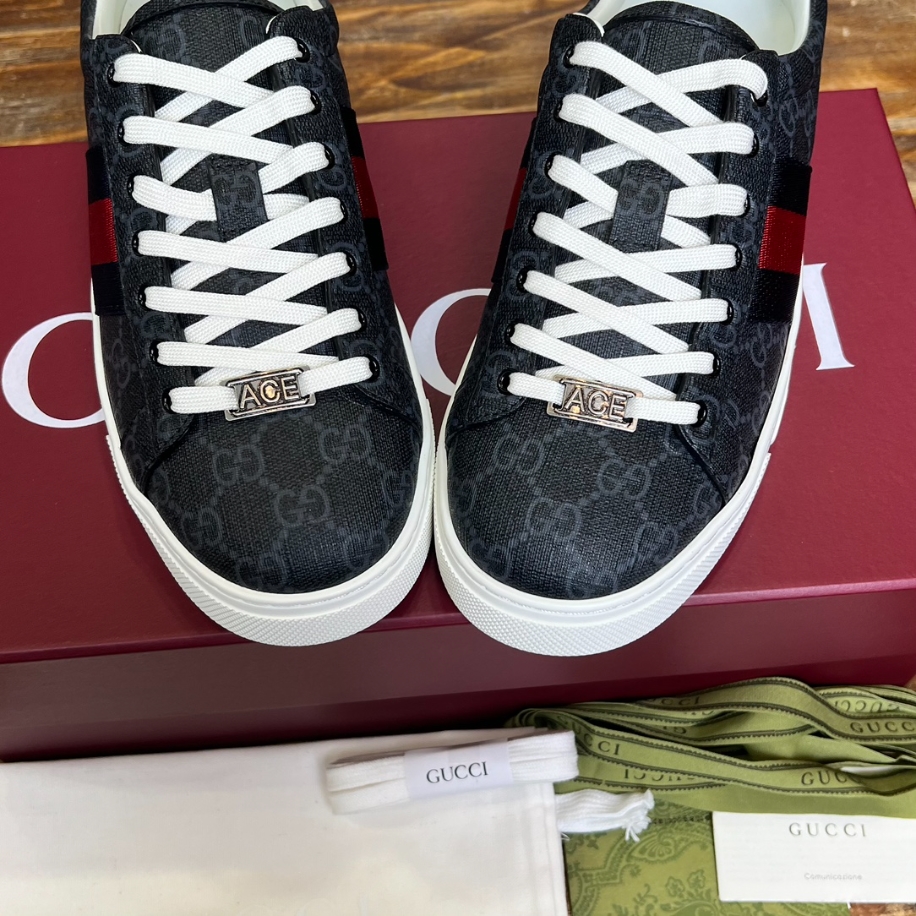 Gucci ACE Metal Tag Red And Blue Web Sneaker – GCC169